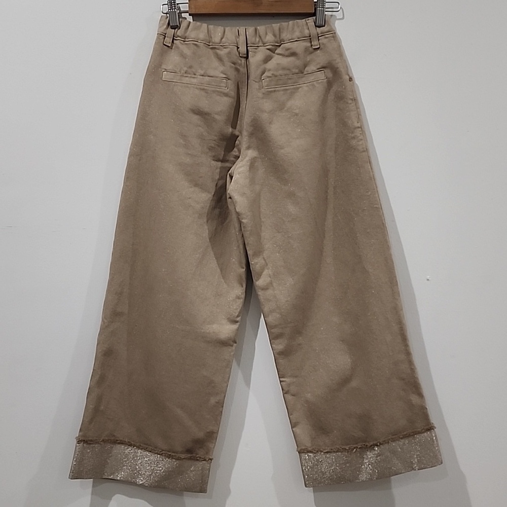 Brunello Cucinelli Kids Turn-Up Wide Leg Jeans - Picture 5 of 16